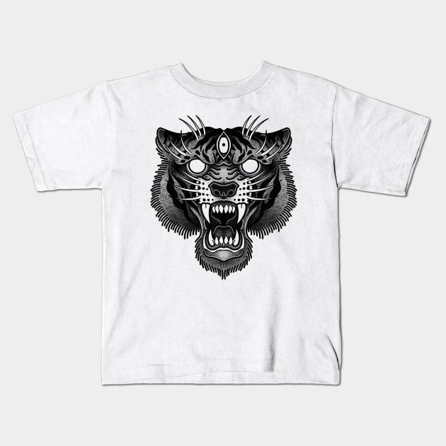 Tiger Kids T-Shirt by Sadhakaya